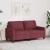 Canapea cu 2 locuri, roșu vin, 140 cm, material textil GartenMobel Dekor