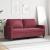Canapea cu 2 locuri, roșu vin, 140 cm, material textil GartenMobel Dekor