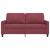Canapea cu 2 locuri, roșu vin, 140 cm, material textil GartenMobel Dekor