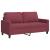 Canapea cu 2 locuri, roșu vin, 140 cm, material textil GartenMobel Dekor