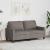Canapea cu 2 locuri, gri taupe, 140 cm, material textil GartenMobel Dekor