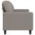 Canapea cu 2 locuri, gri taupe, 140 cm, material textil GartenMobel Dekor