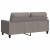 Canapea cu 2 locuri, gri taupe, 140 cm, material textil GartenMobel Dekor