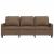 Canapea cu 3 locuri, maro, 180 cm, material textil GartenMobel Dekor