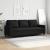 Canapea cu 3 locuri, negru, 180 cm, material textil GartenMobel Dekor
