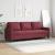 Canapea cu 3 locuri, roșu vin, 180 cm, material textil GartenMobel Dekor