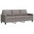 Canapea cu 3 locuri, taupe, 180 cm, material textil GartenMobel Dekor
