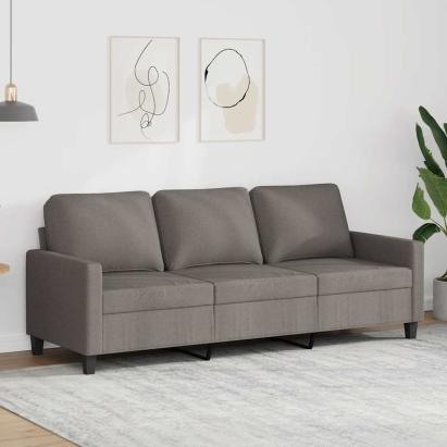 Canapea cu 3 locuri, taupe, 180 cm, material textil GartenMobel Dekor