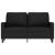 Canapea cu 2 locuri, negru, 120 cm, catifea GartenMobel Dekor