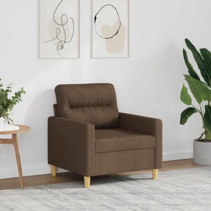 Fotoliu canapea, maro, 60 cm, material textil GartenMobel Dekor