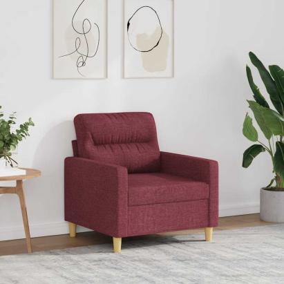 Fotoliu canapea, roșu vin, 60 cm, material textil GartenMobel Dekor