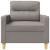 Fotoliu canapea, gri taupe, 60 cm, material textil GartenMobel Dekor