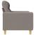 Fotoliu canapea, gri taupe, 60 cm, material textil GartenMobel Dekor