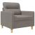 Fotoliu canapea, gri taupe, 60 cm, material textil GartenMobel Dekor