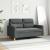 Canapea cu 2 locuri, gri închis, 120 cm, material textil GartenMobel Dekor