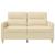 Canapea cu 2 locuri, crem, 120 cm, material textil GartenMobel Dekor