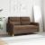 Canapea cu 2 locuri, maro, 120 cm, material textil GartenMobel Dekor