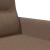 Canapea cu 2 locuri, maro, 120 cm, material textil GartenMobel Dekor