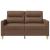 Canapea cu 2 locuri, maro, 120 cm, material textil GartenMobel Dekor