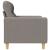 Canapea cu 2 locuri, gri taupe, 120 cm, material textil GartenMobel Dekor