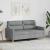 Canapea cu 2 locuri, gri deschis, 140 cm, material textil GartenMobel Dekor