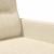 Canapea cu 2 locuri, crem, 140 cm, material textil GartenMobel Dekor