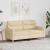 Canapea cu 2 locuri, crem, 140 cm, material textil GartenMobel Dekor