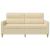 Canapea cu 2 locuri, crem, 140 cm, material textil GartenMobel Dekor