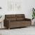 Canapea cu 2 locuri, maro, 140 cm, material textil GartenMobel Dekor