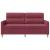 Canapea cu 2 locuri, roșu vin, 140 cm, material textil GartenMobel Dekor