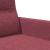 Canapea cu 2 locuri, roșu vin, 140 cm, material textil GartenMobel Dekor