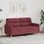 Canapea cu 2 locuri, roșu vin, 140 cm, material textil GartenMobel Dekor
