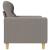Canapea cu 2 locuri, gri taupe, 140 cm, material textil GartenMobel Dekor