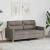 Canapea cu 2 locuri, gri taupe, 140 cm, material textil GartenMobel Dekor