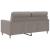 Canapea cu 2 locuri, gri taupe, 140 cm, material textil GartenMobel Dekor
