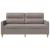Canapea cu 2 locuri, gri taupe, 140 cm, material textil GartenMobel Dekor