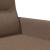 Canapea cu 3 locuri, maro, 180 cm, material textil GartenMobel Dekor