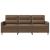 Canapea cu 3 locuri, maro, 180 cm, material textil GartenMobel Dekor