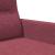 Canapea cu 3 locuri, roșu vin, 180 cm, material textil GartenMobel Dekor