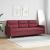 Canapea cu 3 locuri, roșu vin, 180 cm, material textil GartenMobel Dekor