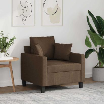 Fotoliu canapea, maro, 60 cm, material textil GartenMobel Dekor