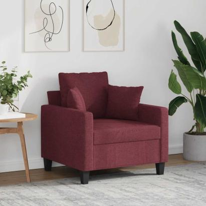 Fotoliu canapea, roșu vin, 60 cm, material textil GartenMobel Dekor