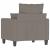 Fotoliu canapea, gri taupe, 60 cm, material textil GartenMobel Dekor