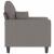 Fotoliu canapea, gri taupe, 60 cm, material textil GartenMobel Dekor