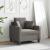 Fotoliu canapea, gri taupe, 60 cm, material textil GartenMobel Dekor
