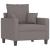 Fotoliu canapea, gri taupe, 60 cm, material textil GartenMobel Dekor