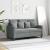 Canapea cu 2 locuri, gri deschis, 120 cm, material textil GartenMobel Dekor