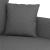 Canapea cu 2 locuri, gri închis, 120 cm, material textil GartenMobel Dekor