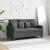 Canapea cu 2 locuri, gri închis, 120 cm, material textil GartenMobel Dekor