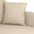 Canapea cu 2 locuri, crem, 120 cm, material textil GartenMobel Dekor